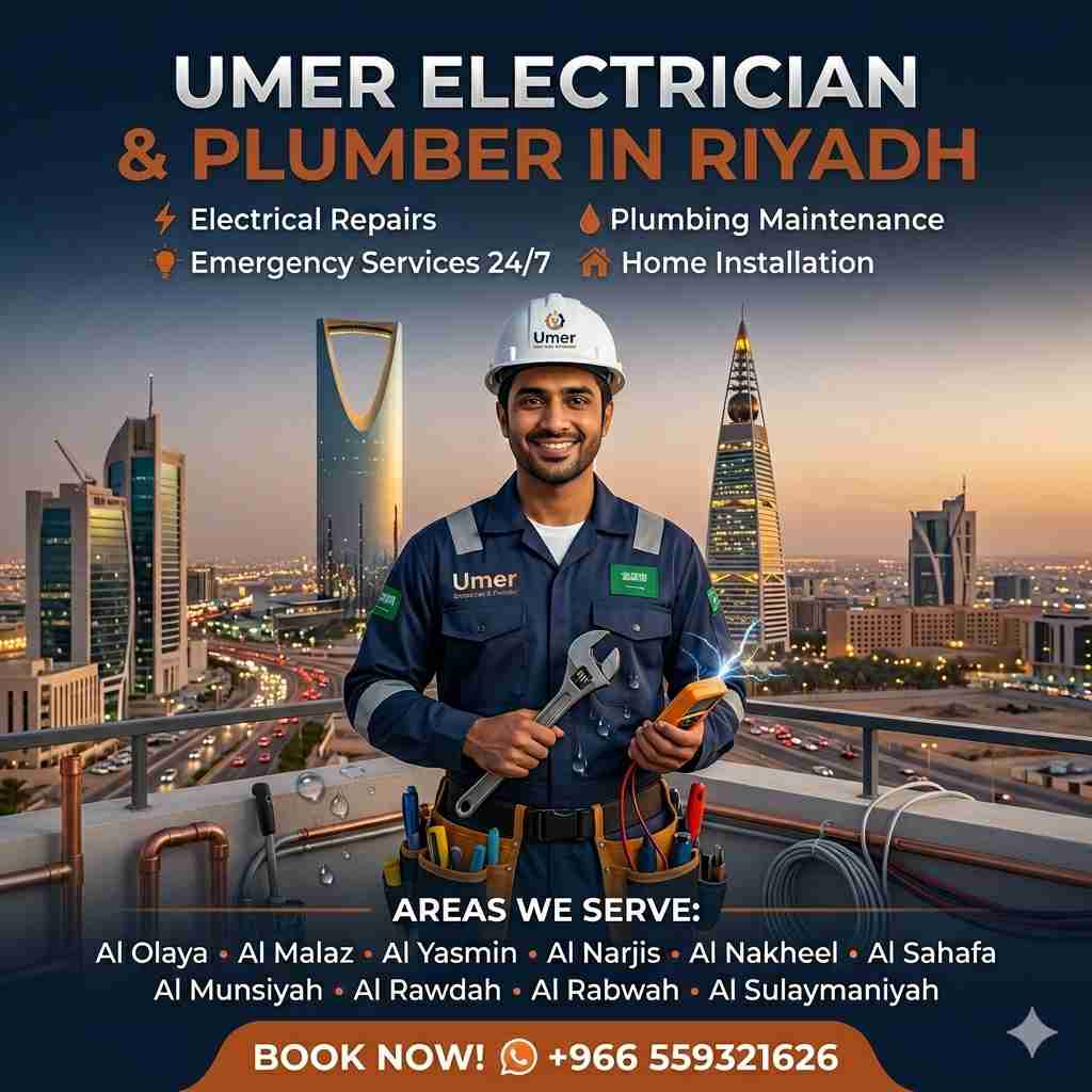 electrician plumber in Riyadh